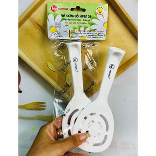 Muỗng xới cơm Hofaco an toàn, tiện lợi – Vá cơm lỗ HPB105 – Thìa múc cơm chống dính hình trụ đứng