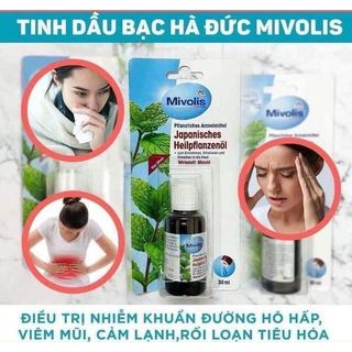 Tinh Dầu Bạc Hà Mivolis Japanisches Heilpflanzenol, 30 ml