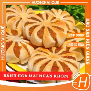 Bánh Hoa Mai Nhân Khóm - Hộp 500g - Đặc Sản Kiên Giang