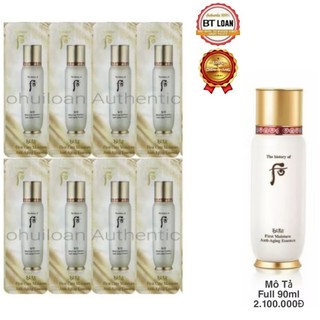 Combo sĩ 50 tinh chất Giúp da tăng sinh khí, tăng độ tươi sáng Whoo First Care bichup Moisture Anti-Aging Essence.