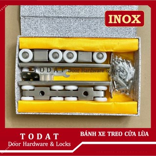 BỘ BÁNH XE TREO TP INOX CỬA LÙA NHÔM 4 BÁNH, 8 BÁNH - Con trượt bánh xe cửa lùa inox