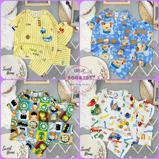 [SET 3 -5 BỘ] Đồ bộ mặc nhà BÉ TRAI TAY NGẮN QUẦN DÀI chất Tole Lanh Loại 1 mềm mịn mát họa tiết hoạt hình size 5-50kg