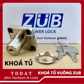 Khoá tủ VUÔNG Zub cao cấp, Ổ khoá tủ cao cấp dạng vuông