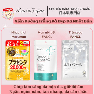 Viên Uống Dưỡng Trắng Da Placenta Premium Maruman Tinh Chất Nhau Thai Tự Nhiên Nhật Bản