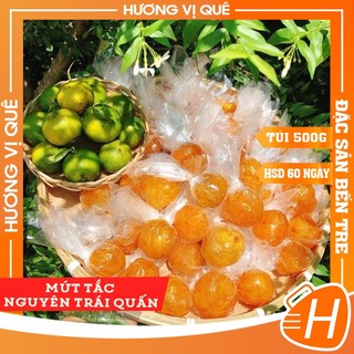 Mứt Tắc Nguyên Trái Quấn - Túi 500g - Đặc Sản Bến Tre