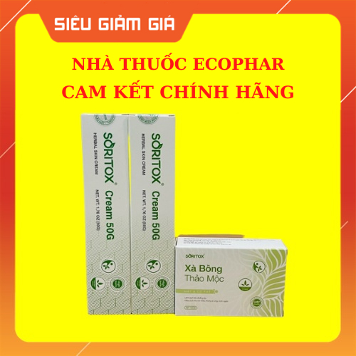 Bộ Soritox ❤️[ CHÍNH HÃNG ] ❤️ Cho da vảy nến, viê.m da cơ địa, chàm