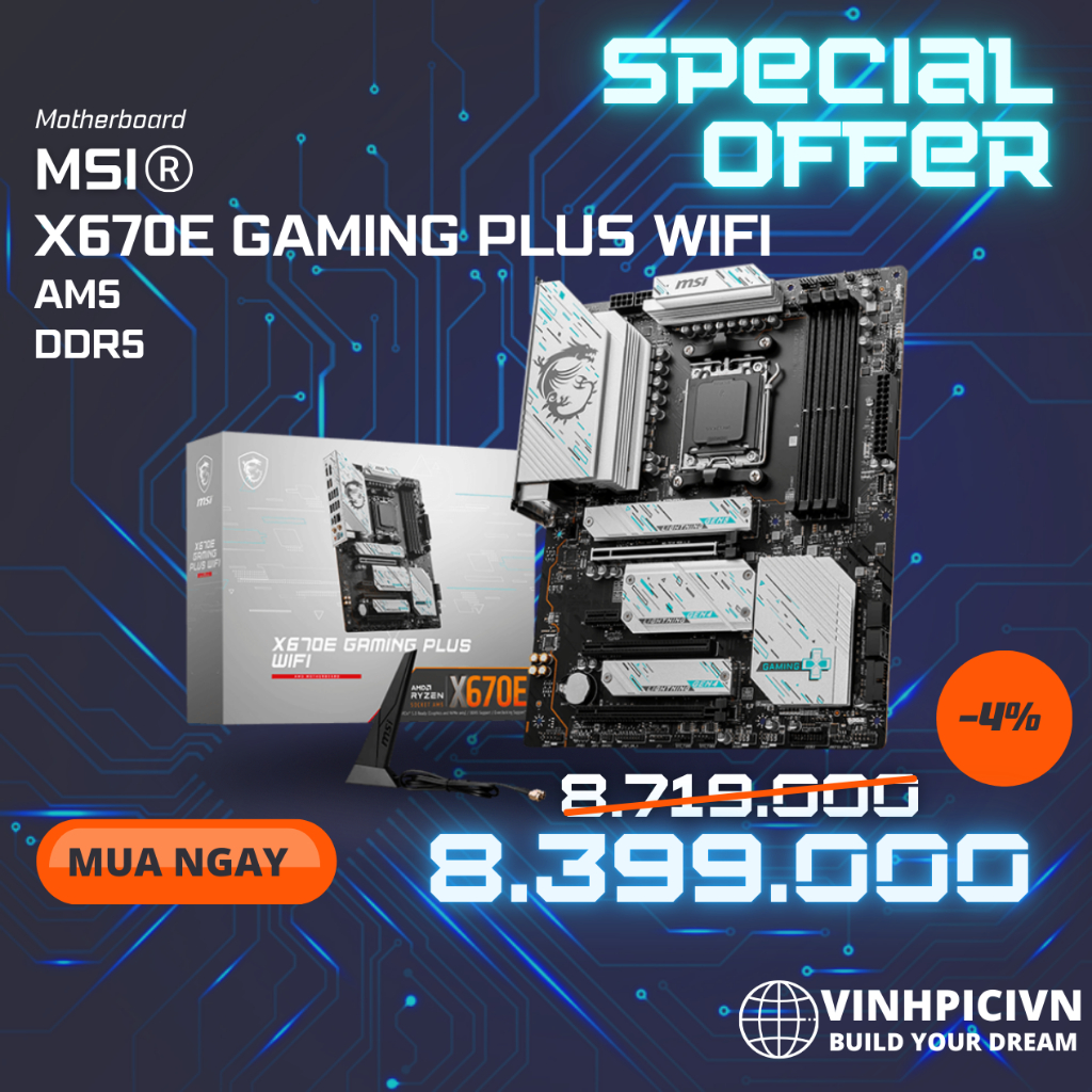 Mainboard MSI X670E GAMING PLUS WIFI [NEW]