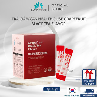 Trà Giảm Cân Healthouse Grapefruit Black Tea Flavor - Giảm Mỡ, Ổn Định Đường Huyết, Hỗ Trợ Tiêu Hóa (Hộp 30 gói)
