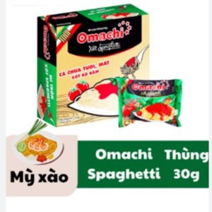 ( Thùng 30 gói ) Mì gói trộn Omachi xốt Spaghetti 90g