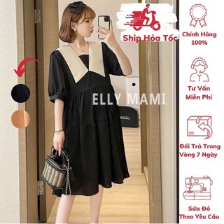 [BEST SELLER] ( 40kg - 95kg ) Đầm Bầu , Suông Cổ Kim Babydoll , Form Dễ Mặc , Siêu Mát , Nhẹ Tênh