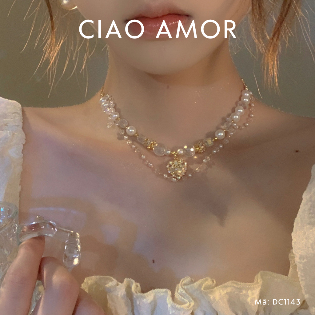 Dây chuyền nữ, Vòng cổ nữ Lolita công nương Trang sức Ciao Amor - DC1143