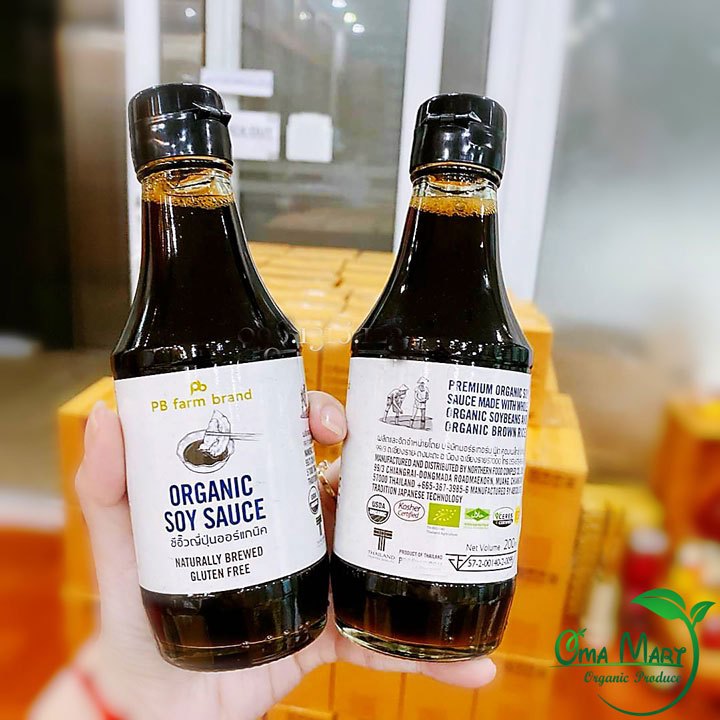Nước tương hữu cơ PBFarm 200ml
