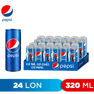 Nước Ngọt Pepsi 320ml ( thùng 24 Lon)