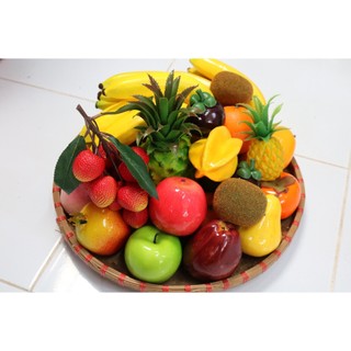 Các loại trái cây mô hình trang trí tiệc quán