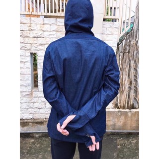 Áo chống nắng bò nam 2 lớp vải jean dày mát nam tính