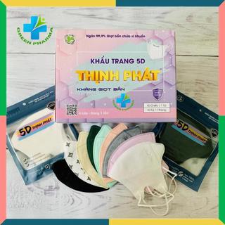 Thùng 100 chiếc khẩu trang 5d mask thịnh phát chính hãng cao cấp 3 lớp kháng khuẩn
