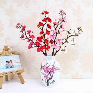 Cành hoa đào decor trang trí chụp ảnh sản phẩm ( hoa giả hoa nhựa )
