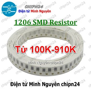 [50 con] Điện Trở dán SMD 1206 5% (3.2x1.6mm) (100K 120K 150K 180K 220K 330K 390K 470K 510K 560K 680K 820K)- [Chọn Loại]