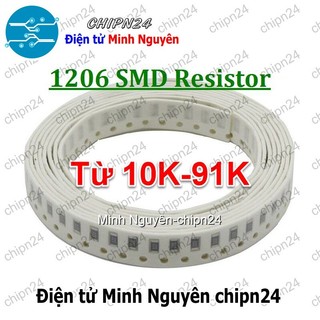 [50 con] Điện Trở dán SMD 1206 5% (3.2x1.6mm) (10K 12K 15K 18K 22K 33K 39K 47K 51K 56K 68K 82K) - [Chọn Loại]