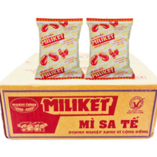 ( Thùng 30 gói ) Mì satế Miliket giấy 75gr