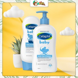 Sữa tắm gội cetaphil baby 230ml, 400ml úc