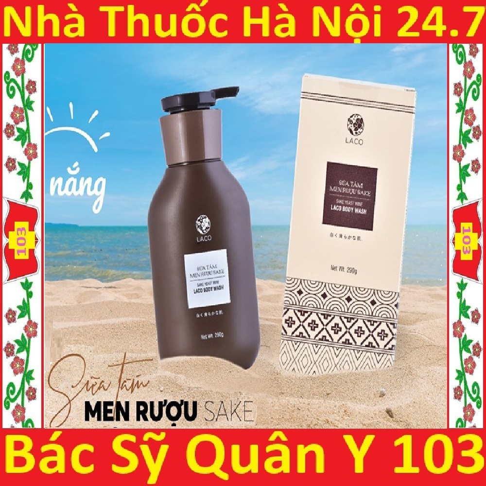 combo sữa tắm men rượu sake laco (mới)