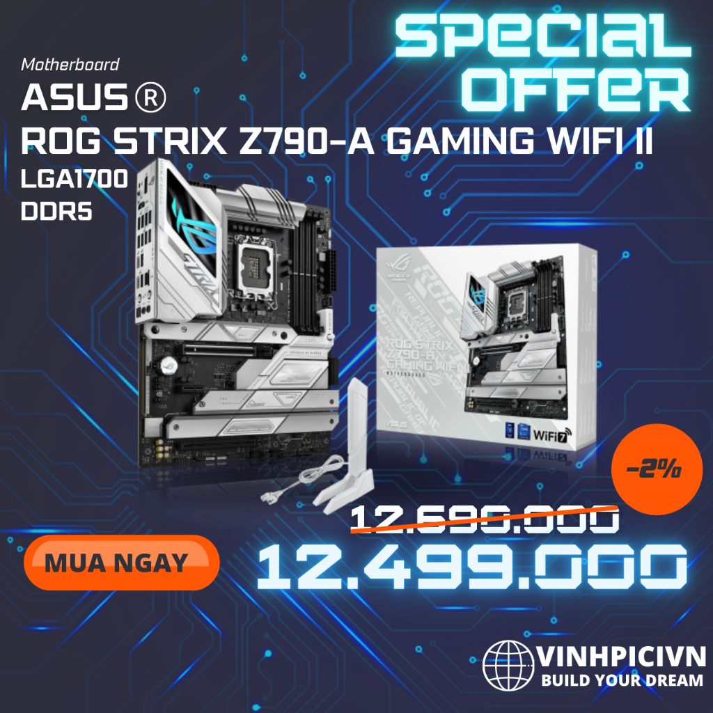 Mainboard ASUS ROG STRIX Z790-A GAMING WIFI II [NEW]