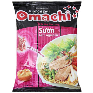 (Thùng 30 gói) Mì gói Omachi Sườn 80gr