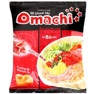   Thùng 30 gói   Mì gói Omachi Xốt Bò 80g 