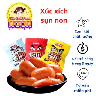 Xúc xích sụn non tẩm vị ăn liền ❤️ free ship ❤️ xúc xích 2 viên ăn liền lùn con food