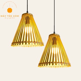 Đèn nơm tre - đèn tre trang trí thả trần