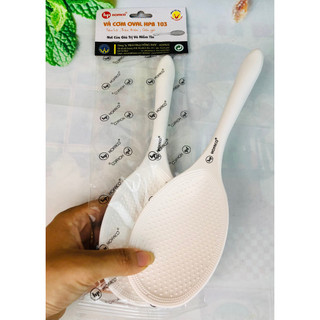 Muôi xới cơm chống dính Hofaco - Vá cơm oval HPB103 - Vá múc cơm bằng nhưa cao cấp, thân thiện với môi trường