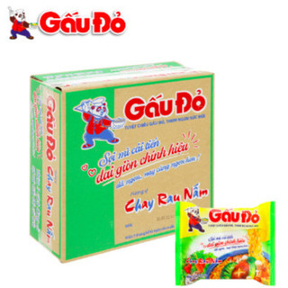 Mì Gấu Đỏ chay rau nấm gói 62g