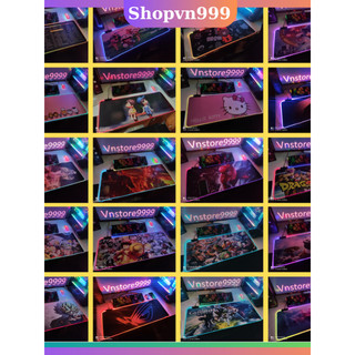 Bàn di chuột Gaming led rgb,miếng lót chuột 90x40 80x30 cỡ lớn viền sáng thay đổi nhiều chế độ màu