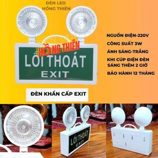 Đèn Exit, Đèn Thoát Hiểm, Chỉ Lối Thoát 2 Mặt