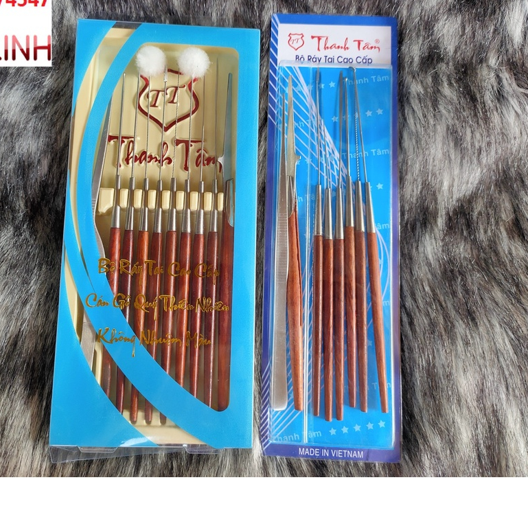 Bộ ráy tai THANH TÂM cán gỗ cao cấp
