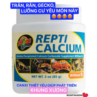 Zoomed canxi ko d3, thằn lằn da báo, gecko, ếch, rắn, tắc kè hoa, chim, vẹt và các dòng pet. calcium with out d3