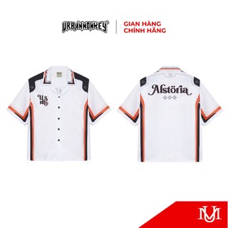 Áo Sơ Mi Shirt Unisex URBAN MONKEY " Alstoria Boxy Shirt White " Chất Liệu Cotton Lạnh In Chuyển Nhiệt Phối Màu Trắng