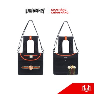 Túi Tote Unisex URBAN MONKEY " Inner Peace Tote Bag Black " Chất Liệu Khaki Dày Dặn Phối Màu Đen ( Có Kèm Theo Dây Đeo )