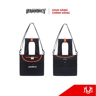 Túi Tote Unisex URBAN MONKEY " 7TH Racestar Tote Bag " Chất Liệu Khaki Dày Dặn Phối Màu Đen ( Có Kèm Theo Dây Đeo )