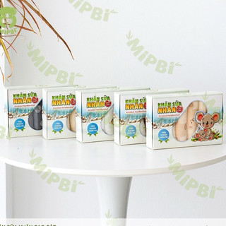 Khăn sữa nhăn cao cấp 100% cotton Mipbi