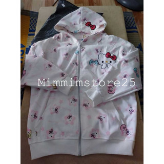 ( HÀNG ODER ) Hoddie zip hello kitty 🧏🏻‍♀️ ( kèm ảnh thật 2 ảnh cuối )