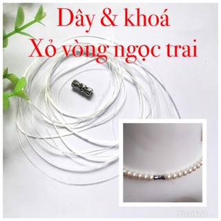🌺 Bộ khóa vặn và dây làm vòng chuỗi ngọc vòng cổ đeo tay