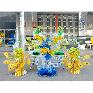 Full 1 set phụ kiện làm oản công (phối bạc, vàng, xanh)