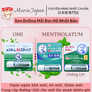 [Chuẩn Nhật]Son Dưỡng Ẩm Môi XD Mentholatum Medicated Lip Stick Nhật Bản tinh Chất Bạc Hà