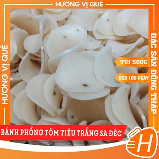 Bánh phồng tôm tiêu trắng sa đéc - túi 500g - đặc sản đồng tháp