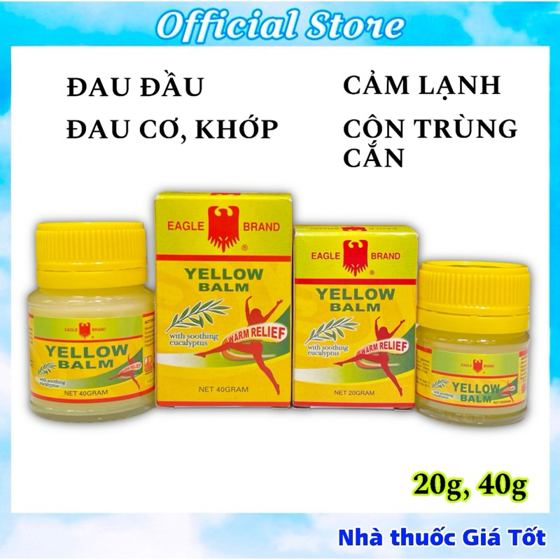 Cao vàng Con Ó YELLOW BALM Dầu cù là con Ó Hàng Chính Hãng