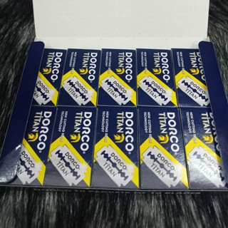  1 Lốc 100 lưỡi lam dùng để cạo lông mặt TiTan Dorco 