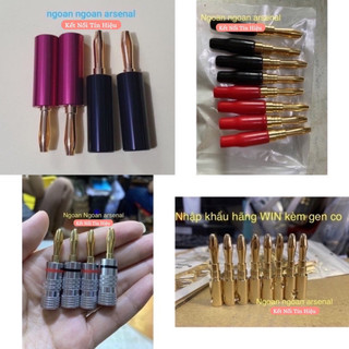 Jack bắp chuối cắm loa, amply hàng nhập khẩu các hãng. báo giá 1 cái
