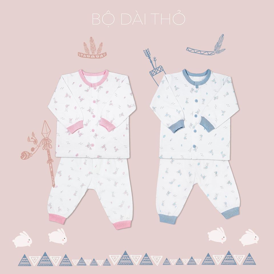 Bộ cài thẳng dài Mio cotton mỏng